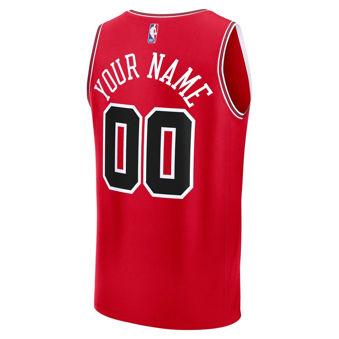 Chicago Bulls Fanatics Youth Fast Break Custom Jersey - Icon Edition - Red