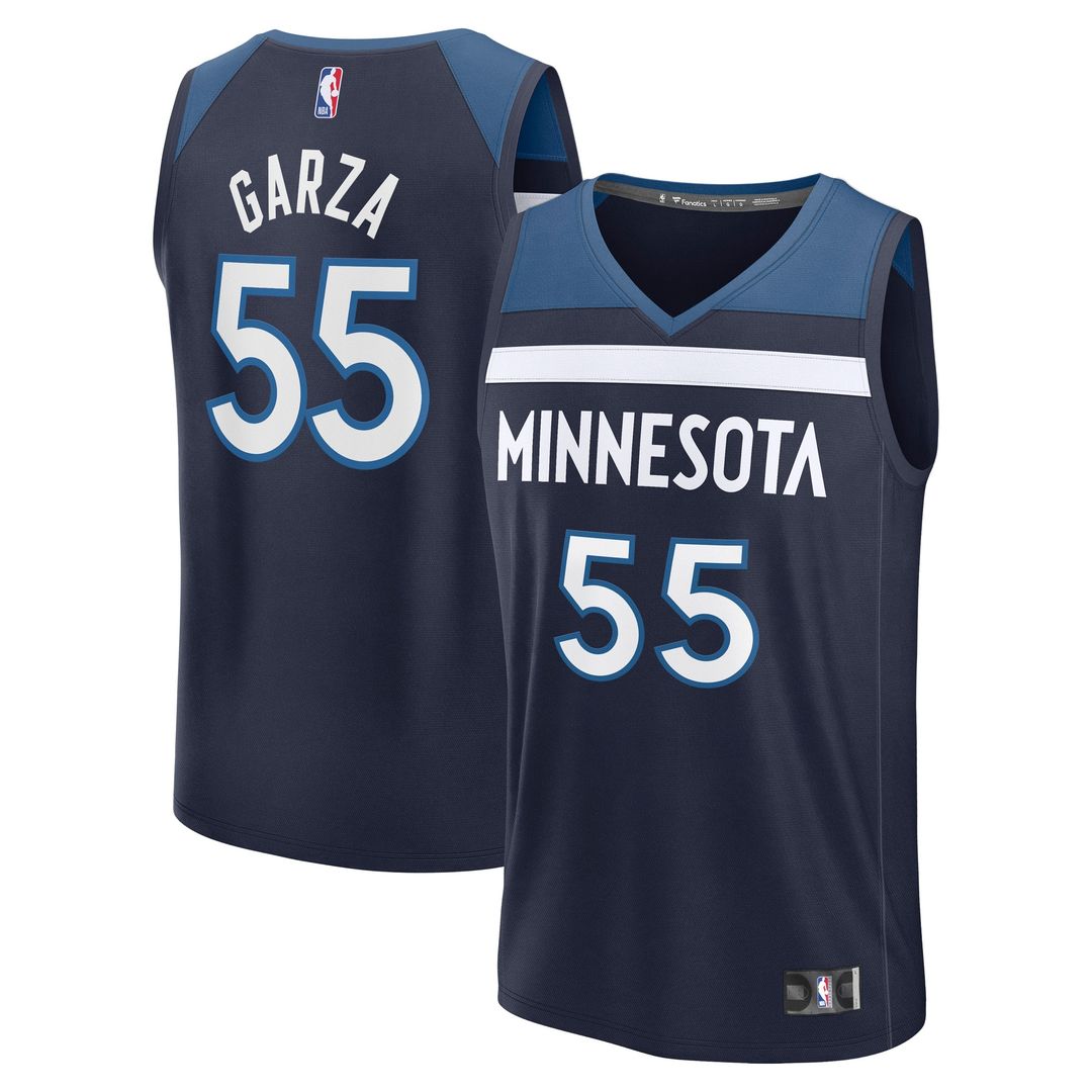 Minnesota Timberwolves Luka Garza Fanatics Fast Break Replica Player Jersey - Icon Edition - Navy