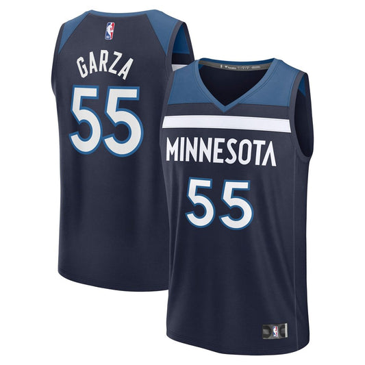 Minnesota Timberwolves Luka Garza Fanatics Fast Break Replica Player Jersey - Icon Edition - Navy