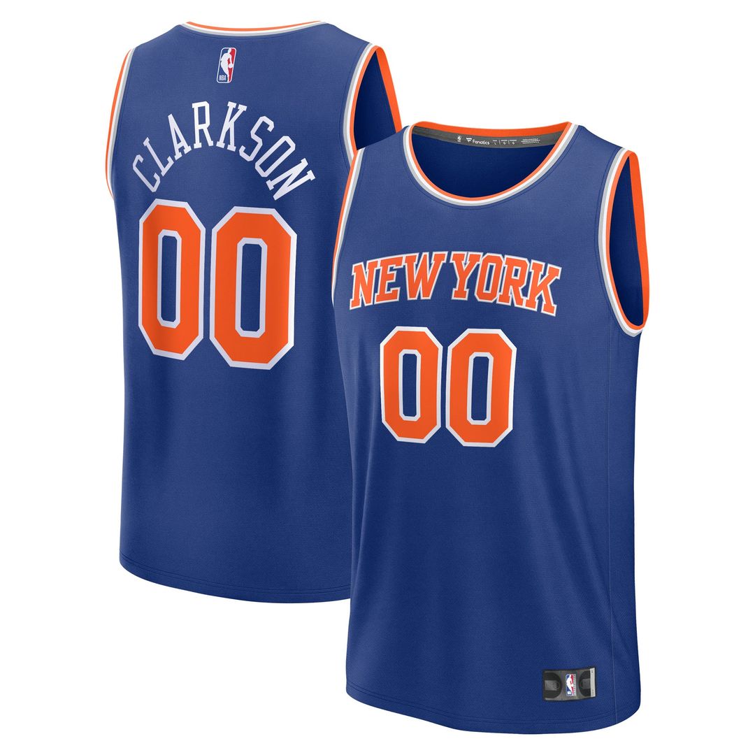 New York Knicks Jordan Clarkson Fanatics Youth Fast Break Replica Player Jersey - Icon Edition - Blue