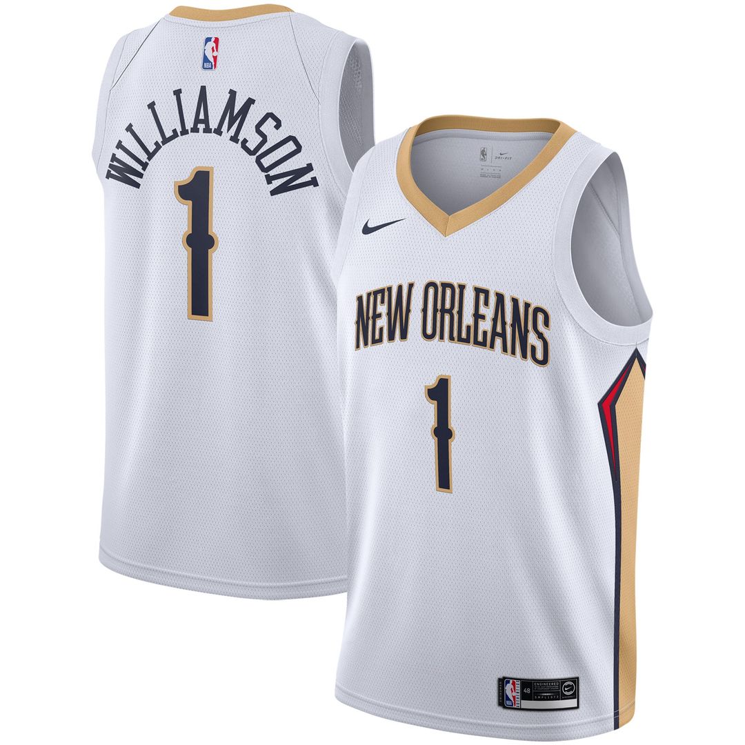 New Orleans Pelicans Zion Williamson Nike 2019/2020 Swingman Jersey - Association Edition - White