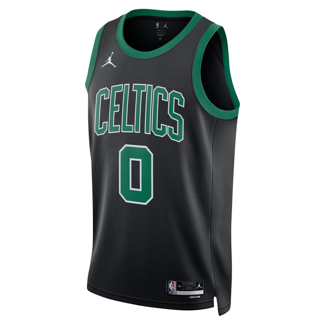 Boston Celtics Jayson Tatum Jordan Brand Unisex Swingman Jersey - Statement Edition - Black