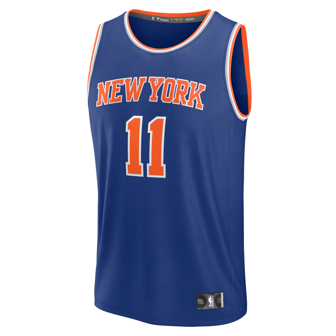 New York Knicks Jalen Brunson Fanatics Youth Fast Break Replica Player Jersey - Icon Edition - Blue