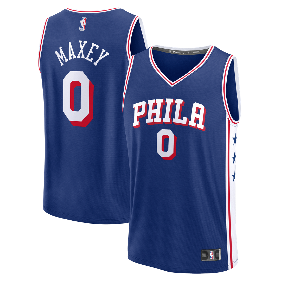 Philadelphia 76ers Tyrese Maxey Fanatics Youth Fast Break Replica Player Jersey - Icon Edition - Royal