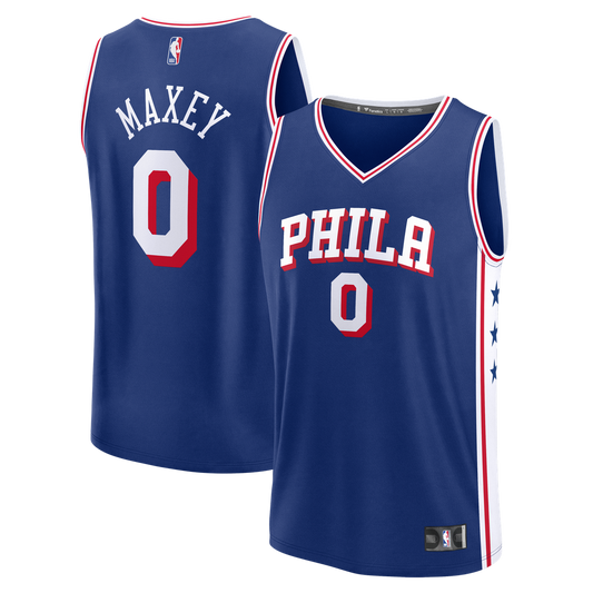 Philadelphia 76ers Tyrese Maxey Fanatics Youth Fast Break Replica Player Jersey - Icon Edition - Royal