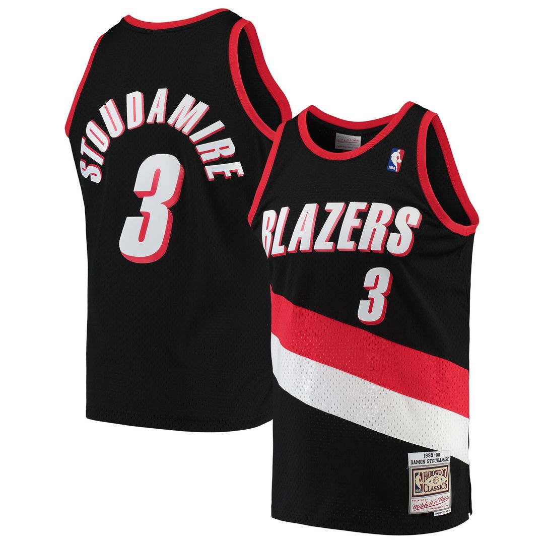 Portland Trail Blazers Damon Stoudamire Mitchell & Ness 1999/00 Hardwood Classics Swingman Jersey - Black