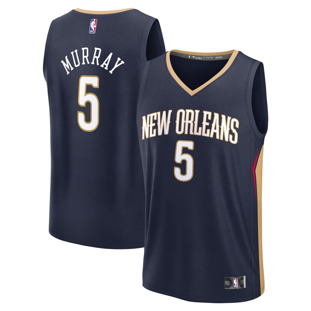 New Orleans Pelicans Dejounte Murray Fanatics Fast Break Replica Player Jersey - Icon Edition - Navy