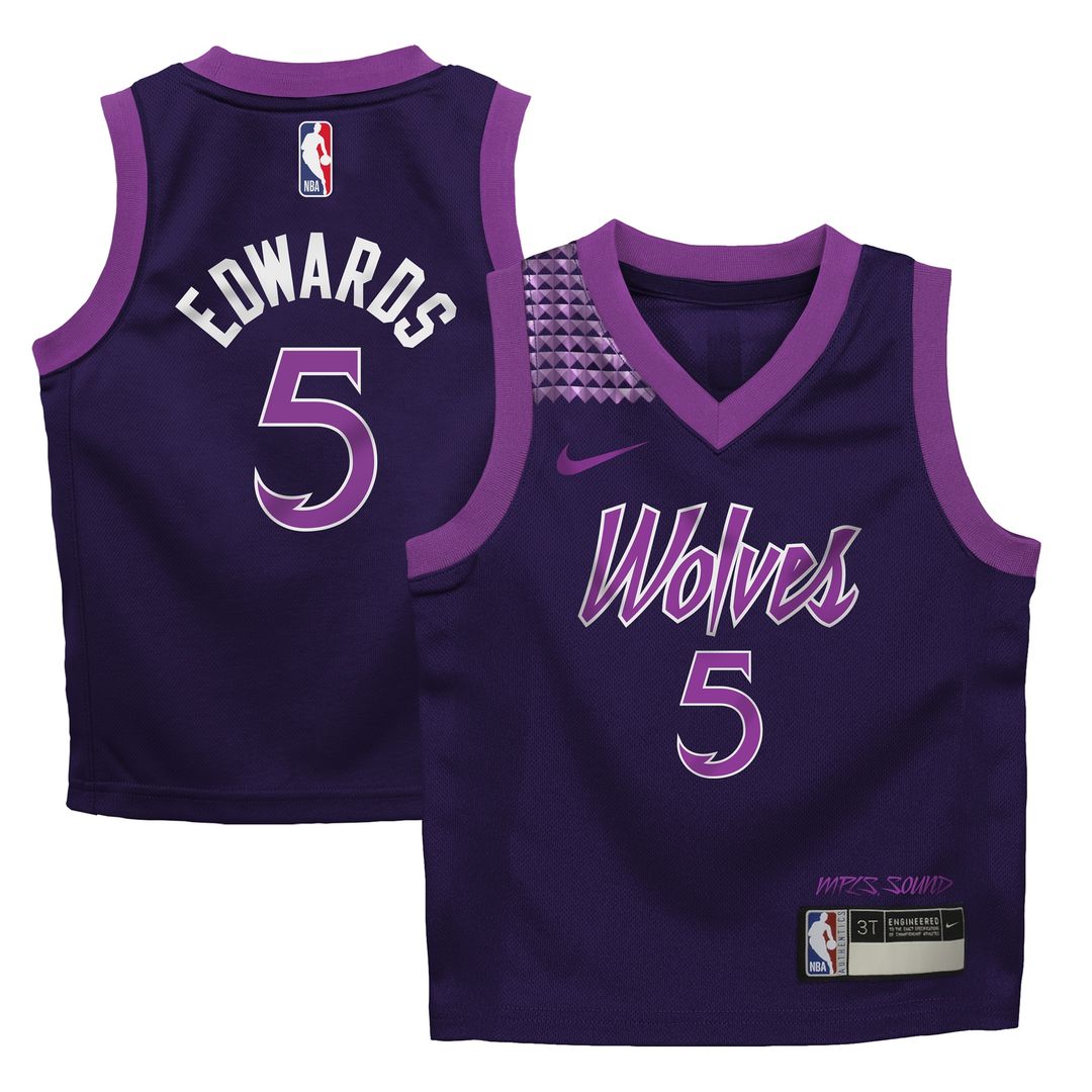 Minnesota Timberwolves Anthony Edwards Nike Infant 2025/26 City Edition Swingman Jersey - Purple
