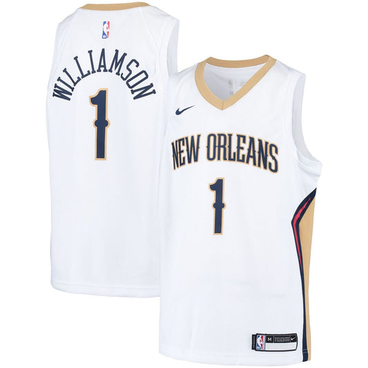 New Orleans Pelicans Zion Williamson Nike Youth Swingman Player Jersey - Association Edition - White