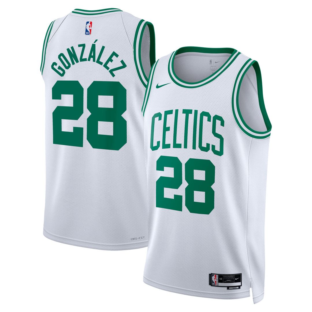 Boston Celtics Hugo González Nike Unisex Swingman Jersey - Association Edition - White