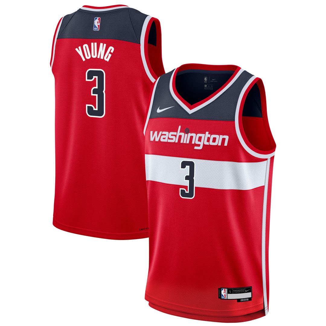 Washington Wizards Trae Young Nike Youth Swingman Jersey - Icon Edition - Red
