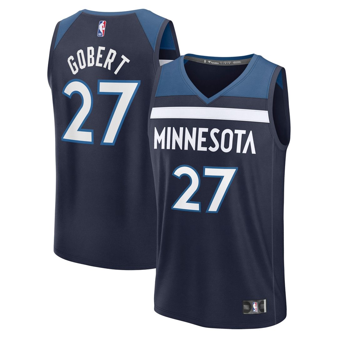 Minnesota Timberwolves Rudy Gobert Fanatics Fast Break Replica Player Jersey - Icon Edition - Navy