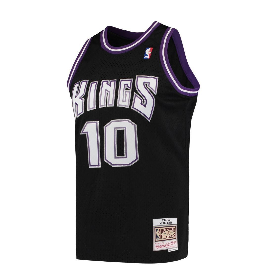 Sacramento Kings Mike Bibby Mitchell & Ness Hardwood Classics Swingman Jersey - Black
