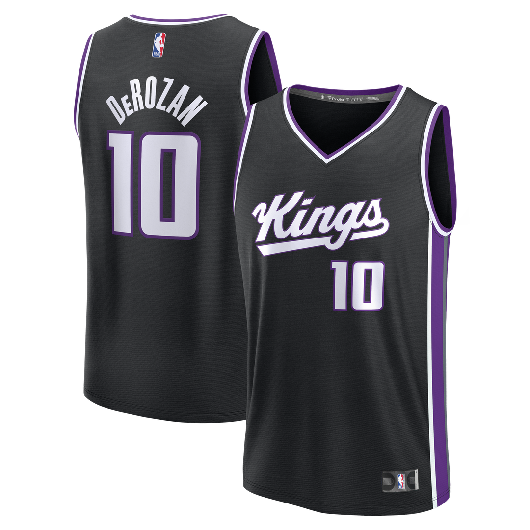 Sacramento Kings DeMar DeRozan Fanatics Fast Break Replica Player Jersey - Icon Edition - Black