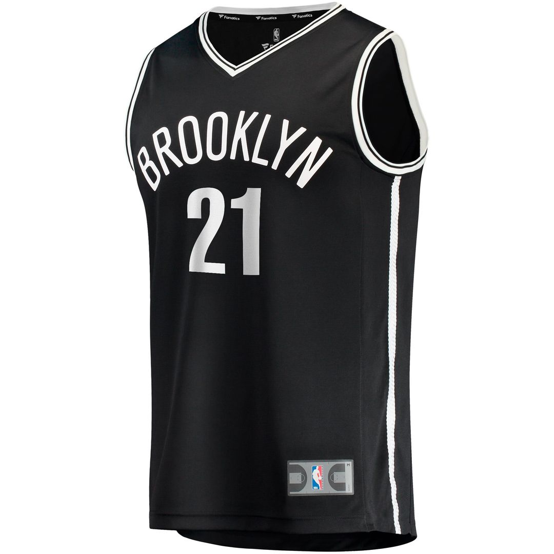 Brooklyn Nets Noah Clowney Fanatics Fast Break Replica Jersey - Icon Edition - Black