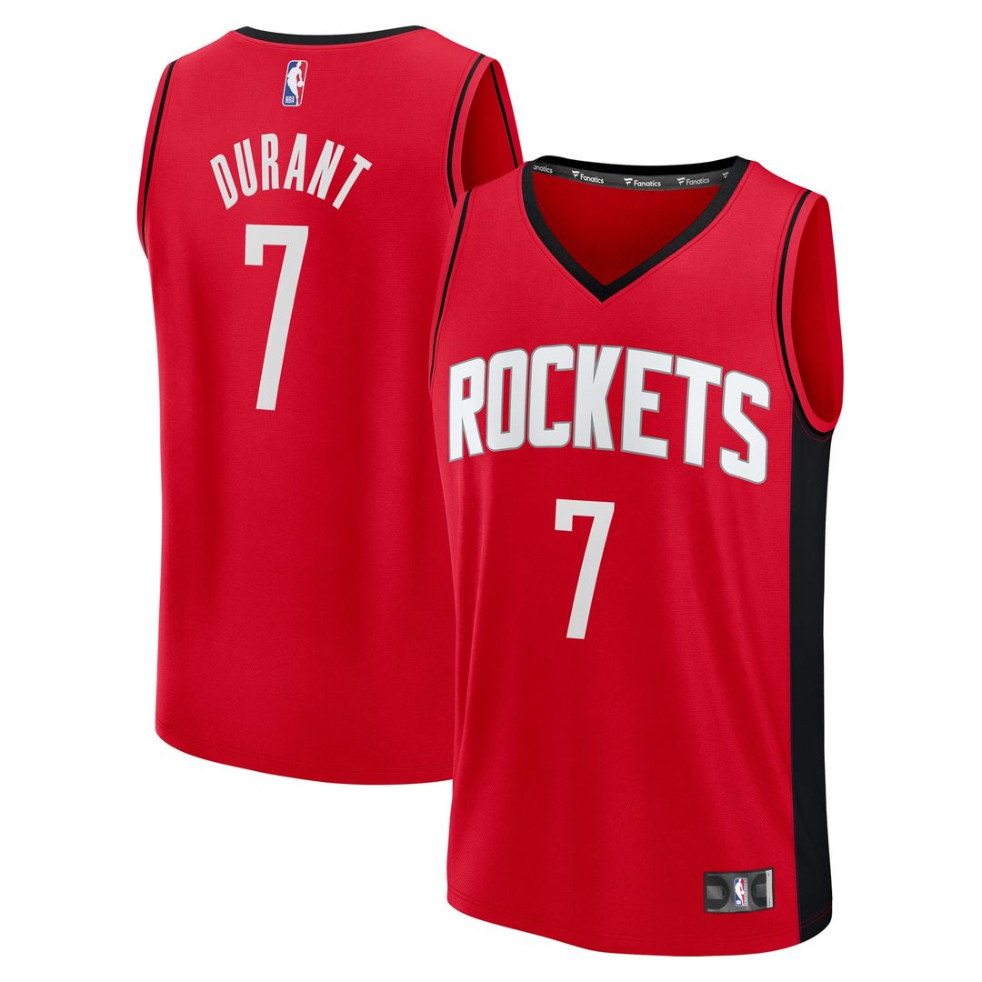 Houston Rockets Kevin Durant Fanatics Fast Break Replica Player Jersey - Icon Edition - Red