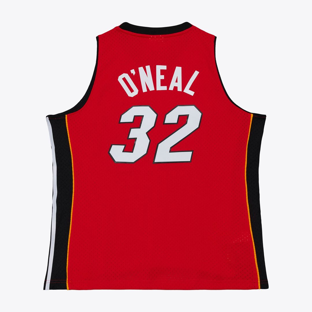 Miami Heat Shaquille O'Neal Mitchell & Ness 2007/08 Hardwood Classics Swingman Jersey - White