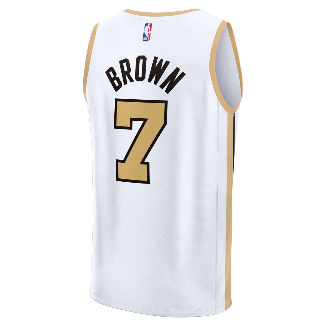 Boston Celtics Jaylen Brown Fanatics 2025/26 City Edition Fast Break Jersey - White