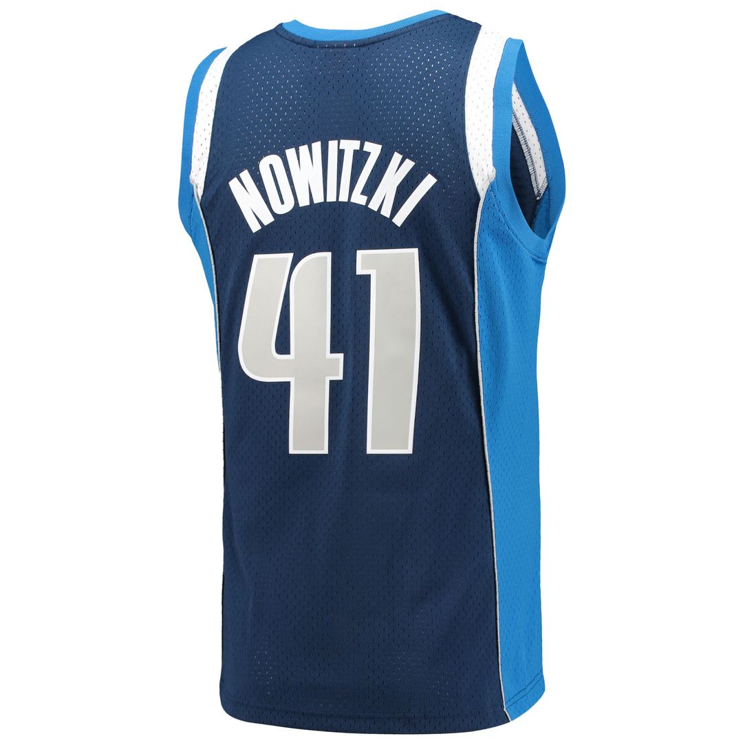 Dallas Mavericks Dirk Nowitzki Mitchell & Ness 1998/99 Hardwood Classics Swingman Jersey - Blue