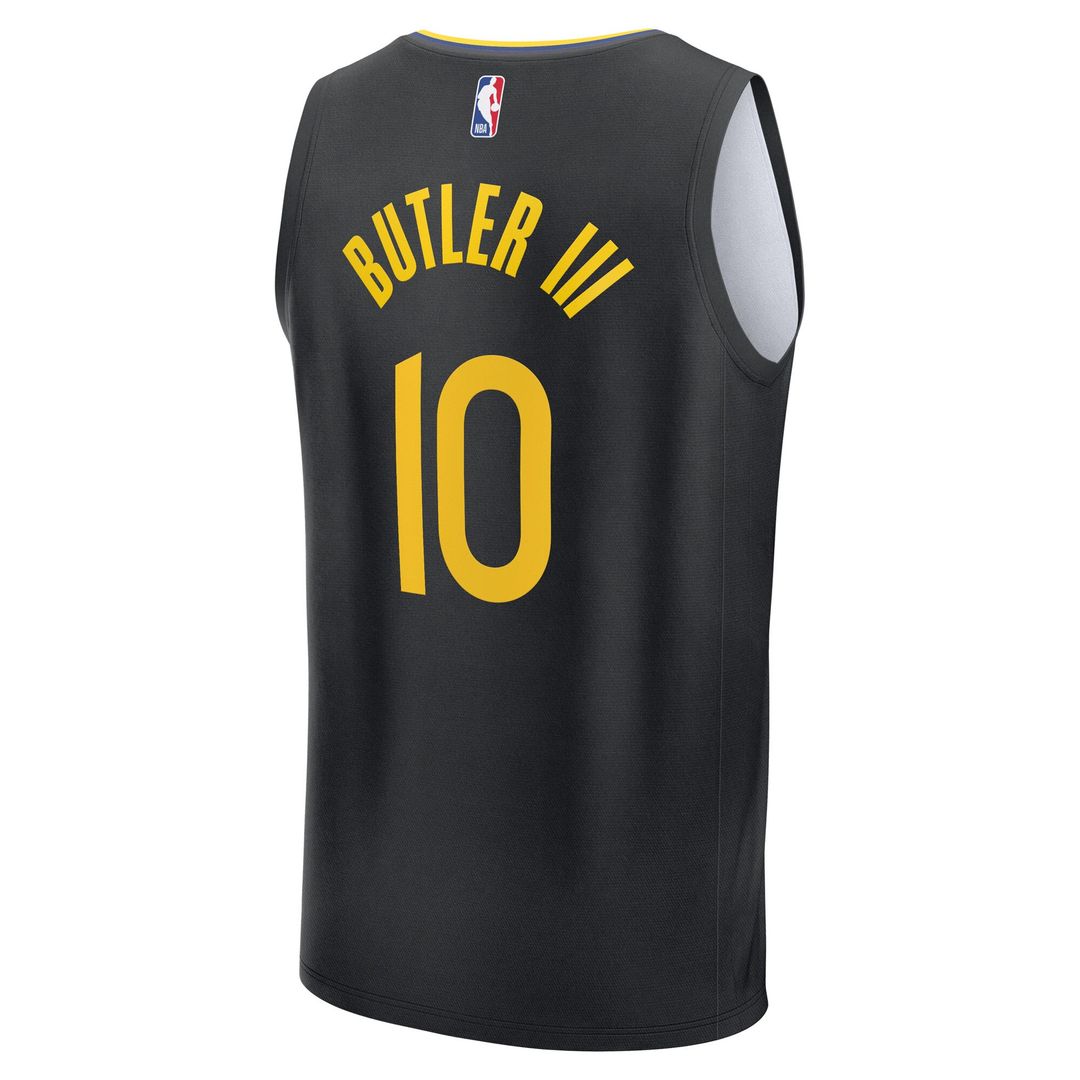 Golden State Warriors Jimmy Butler III Fanatics Fast Break Replica Player Jersey - Statement Edition - Black