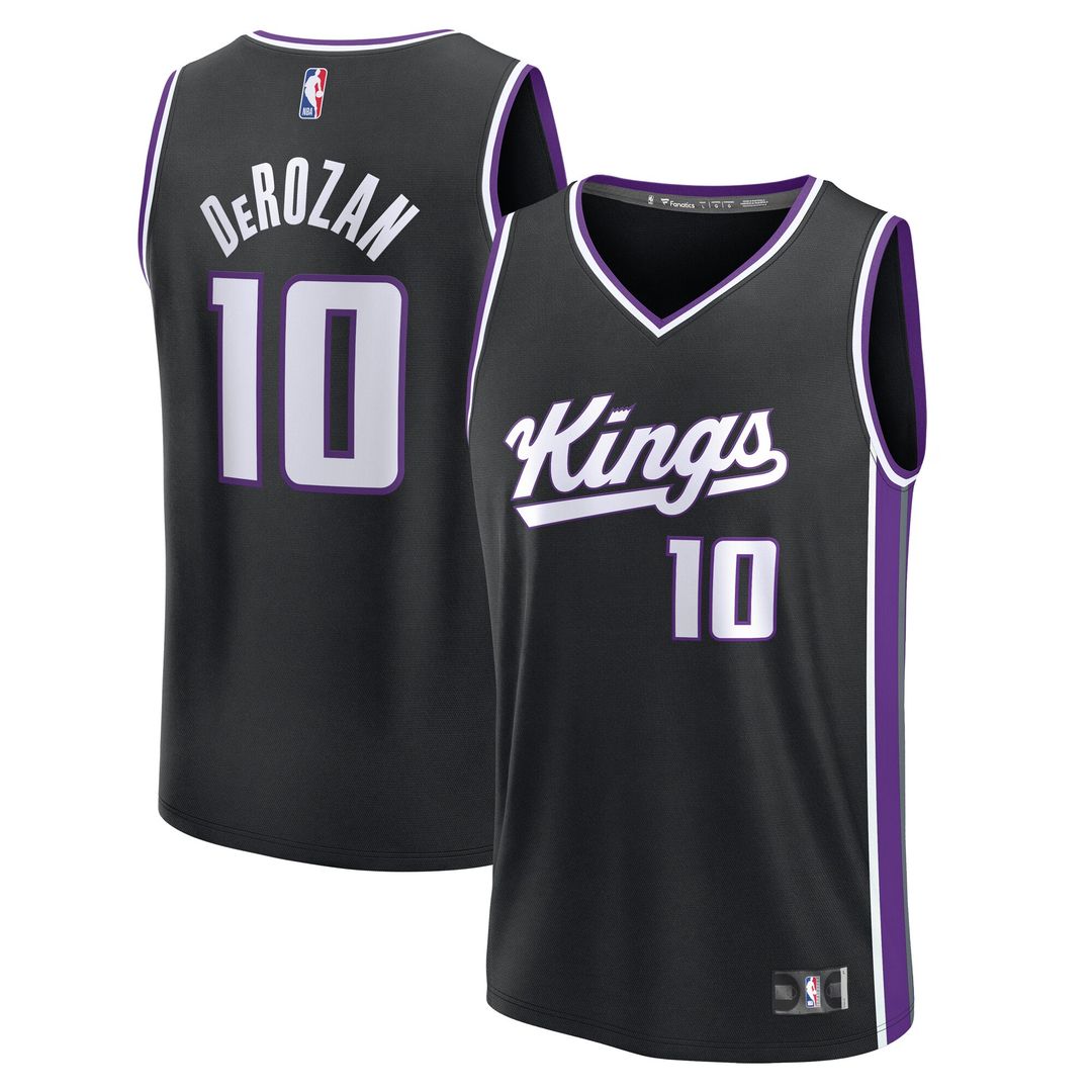 Sacramento Kings DeMar DeRozan Fanatics Youth Fast Break Replica Player Jersey - Icon Edition - Black