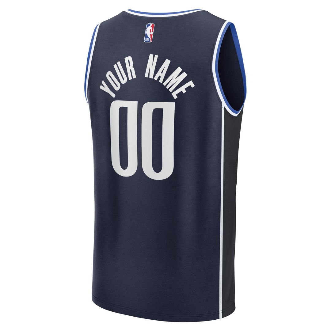 Dallas Mavericks Fanatics Fast Break Custom Jersey - Icon Edition - Blue