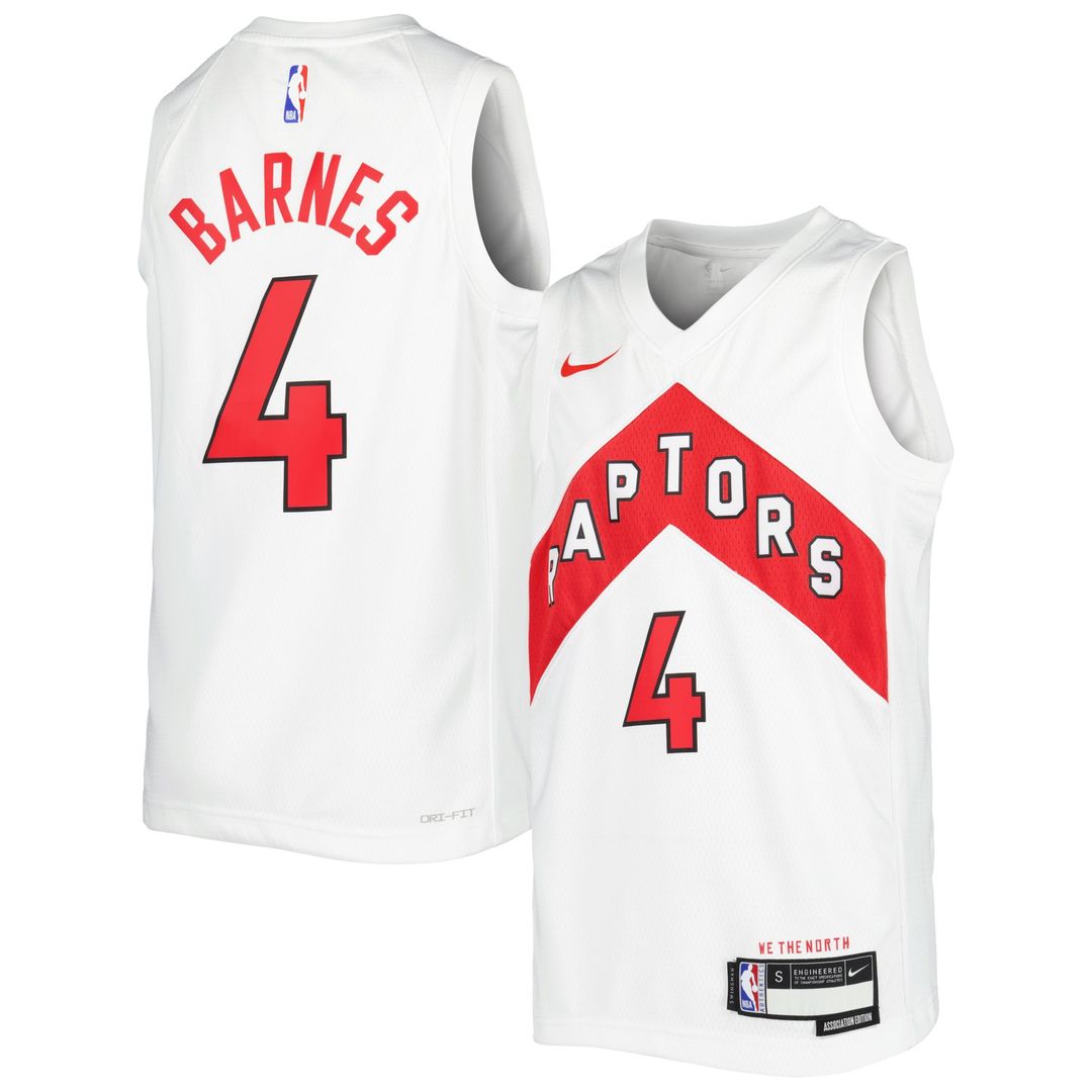 Toronto Raptors Scottie Barnes Nike Youth Swingman Jersey - Association Edition - White