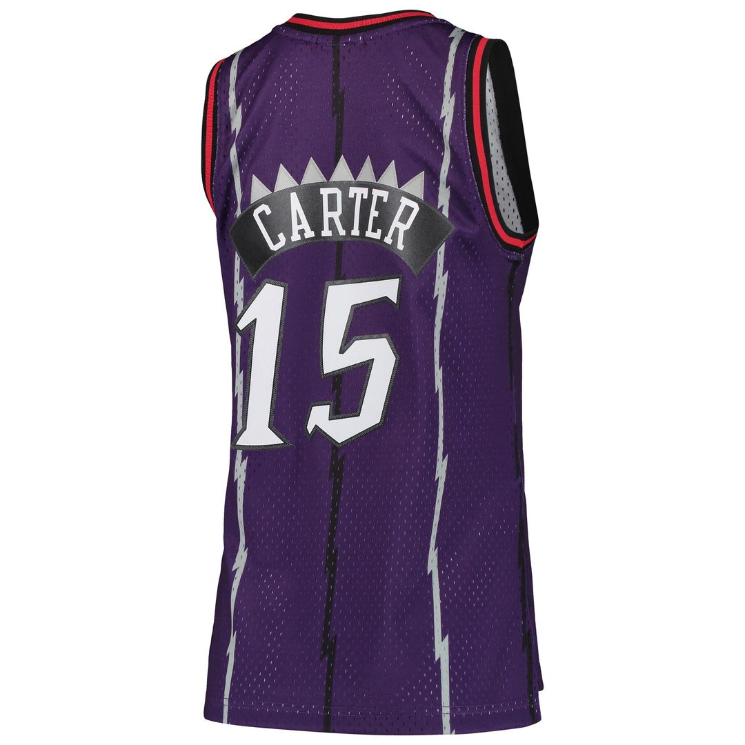Toronto Raptors Vince Carter Mitchell & Ness Women's 1998/99 Hardwood Classics Swingman Jersey - Purple