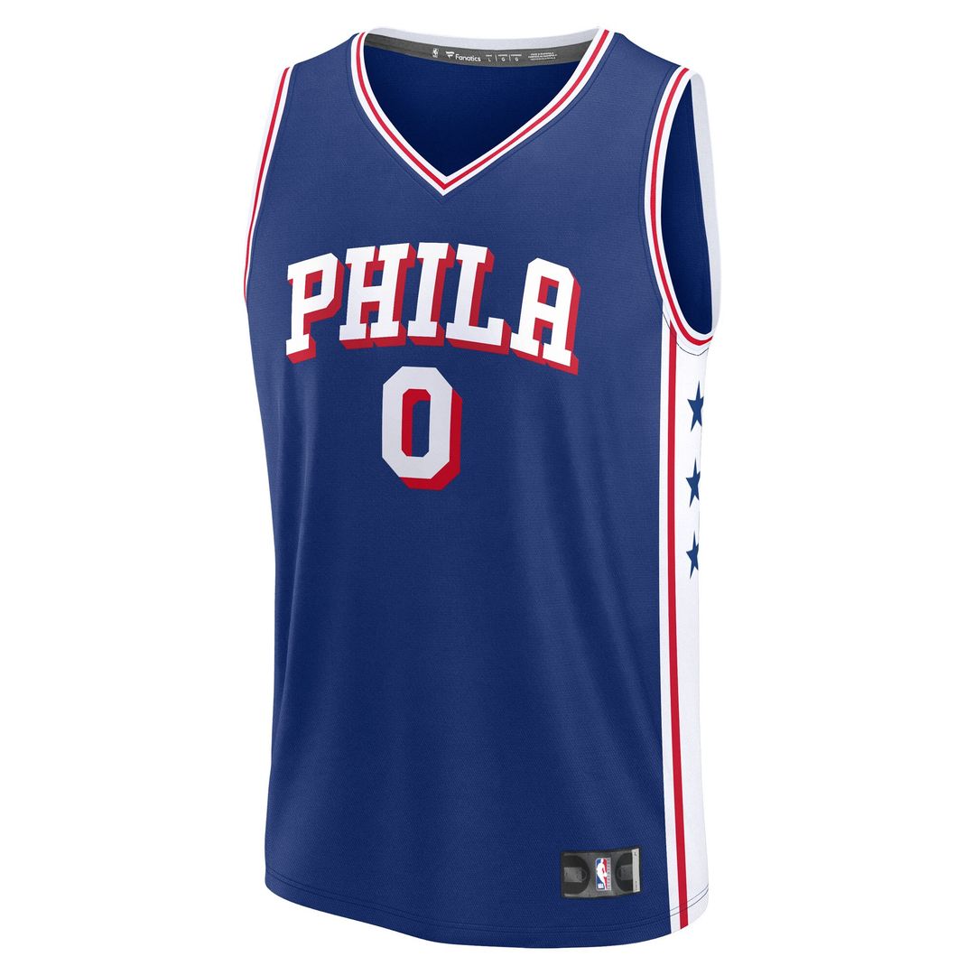 Philadelphia 76ers Tyrese Maxey Fanatics Big & Tall Fast Break Jersey - Icon Edition - Royal
