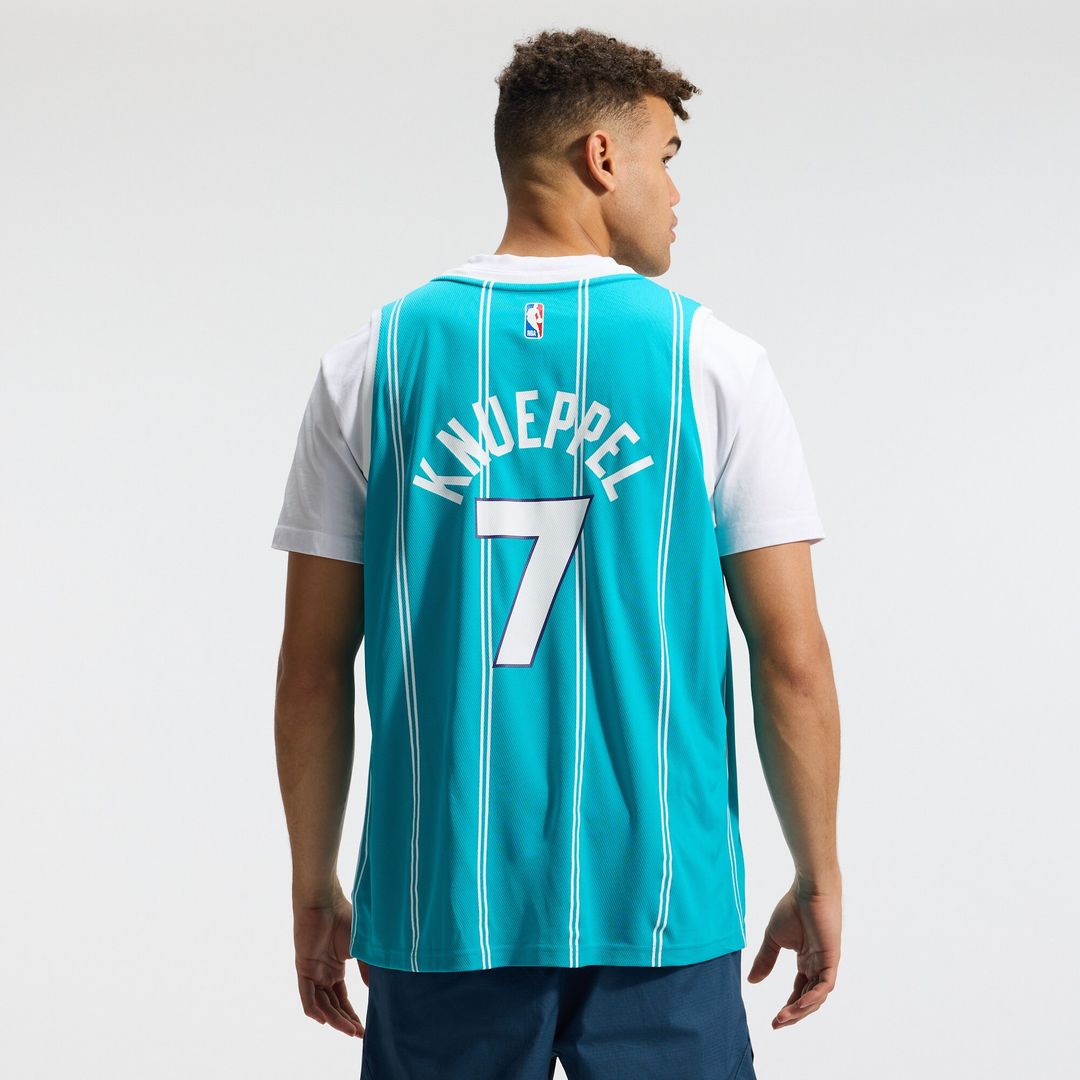 Charlotte Hornets Kon Knueppel Fanatics 2025 NBA Draft First Round Pick Fast Break Replica Jersey - Icon Edition - Teal