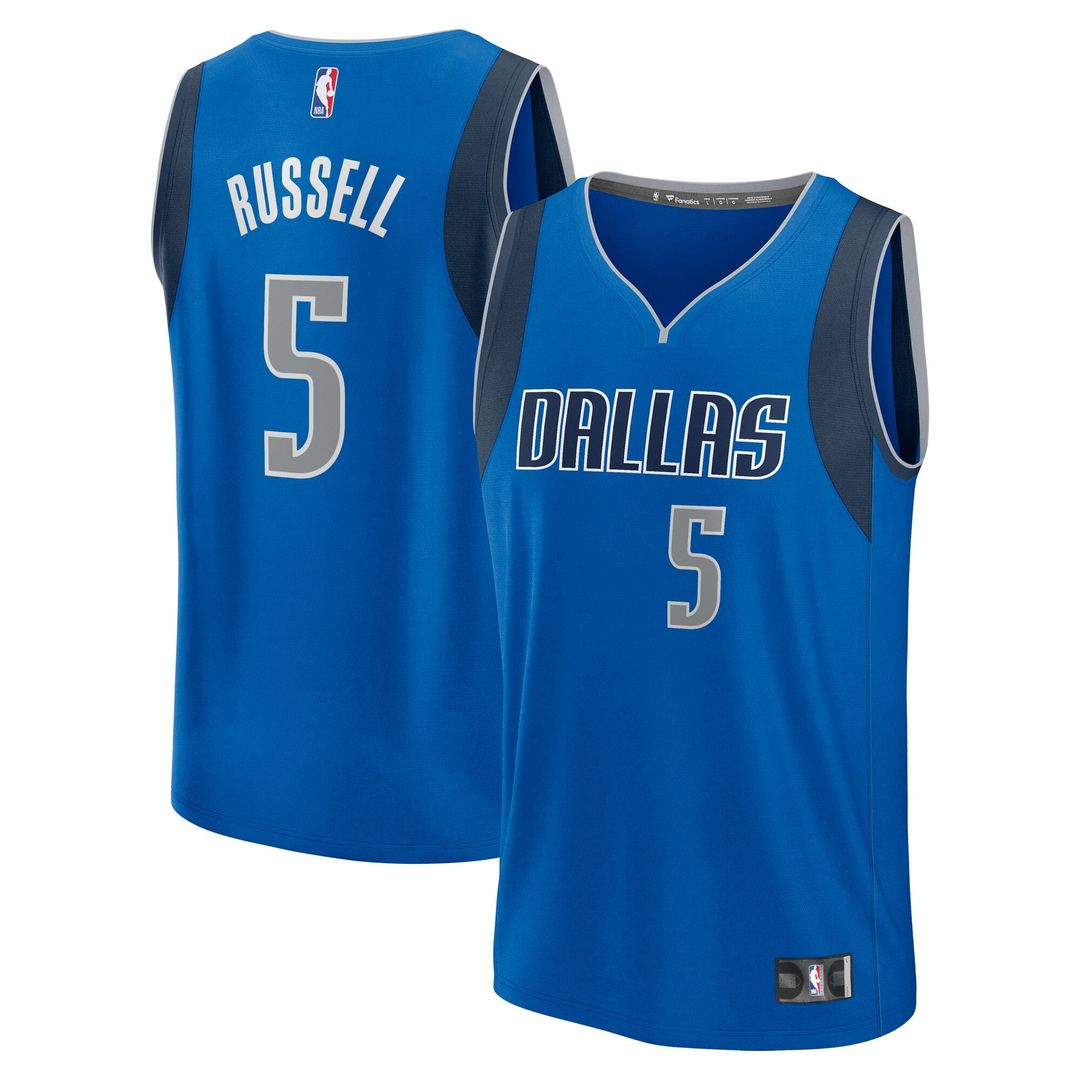 Dallas Mavericks D'Angelo Russell Fanatics Fast Break Replica Player Jersey - Icon Edition - Blue