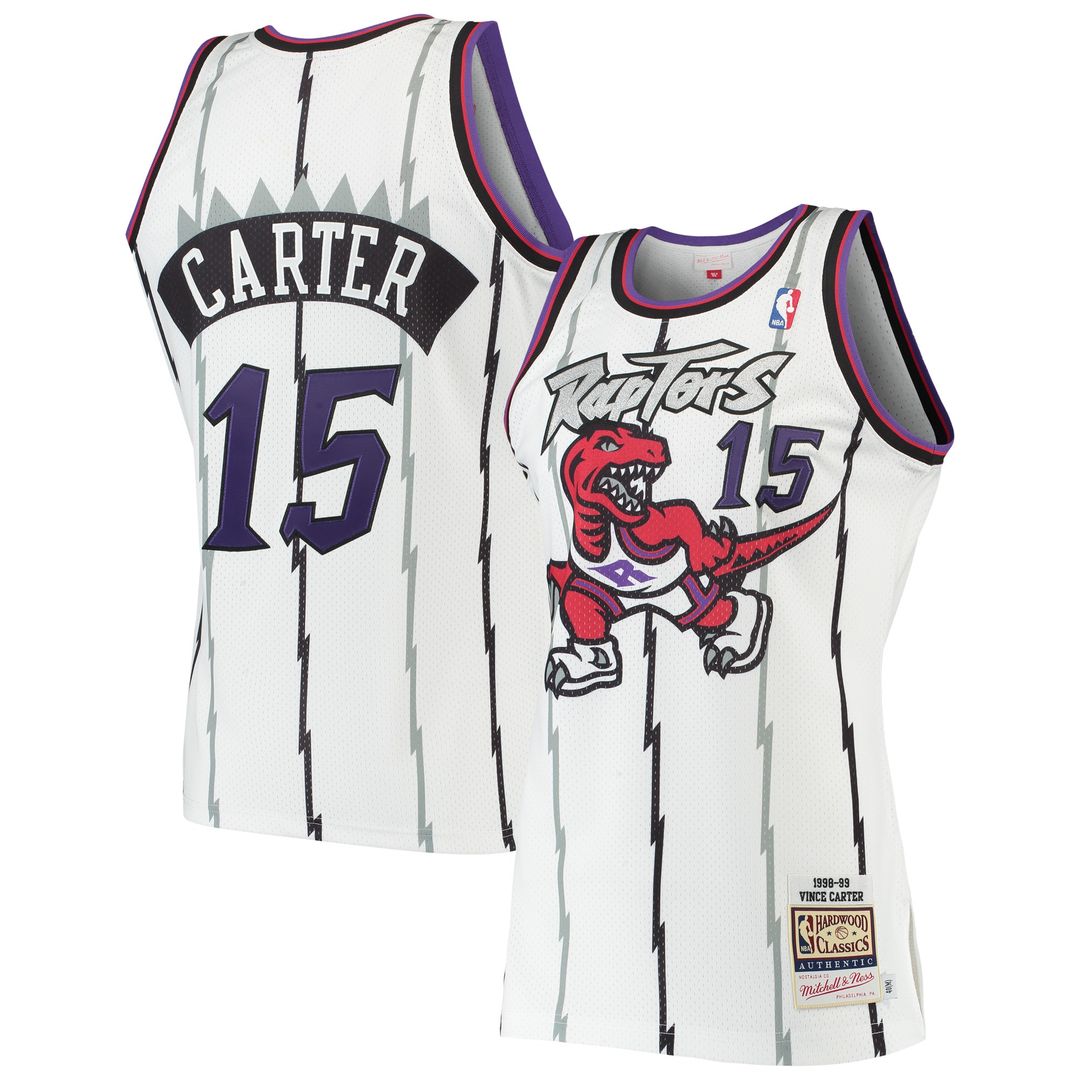 Toronto Raptors Vince Carter Mitchell & Ness 1998/99 Hardwood Classics Authentic Jersey - White