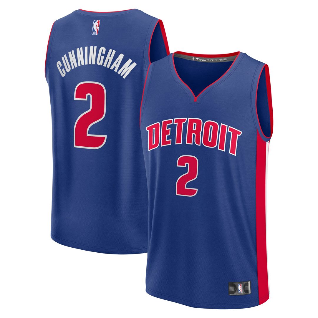 Detroit Pistons Cade Cunningham Fanatics Fast Break Replica Player Jersey - Icon Edition - Blue