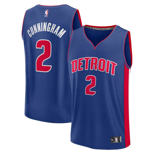 Detroit Pistons Cade Cunningham Fanatics Fast Break Replica Player Jersey - Icon Edition - Blue