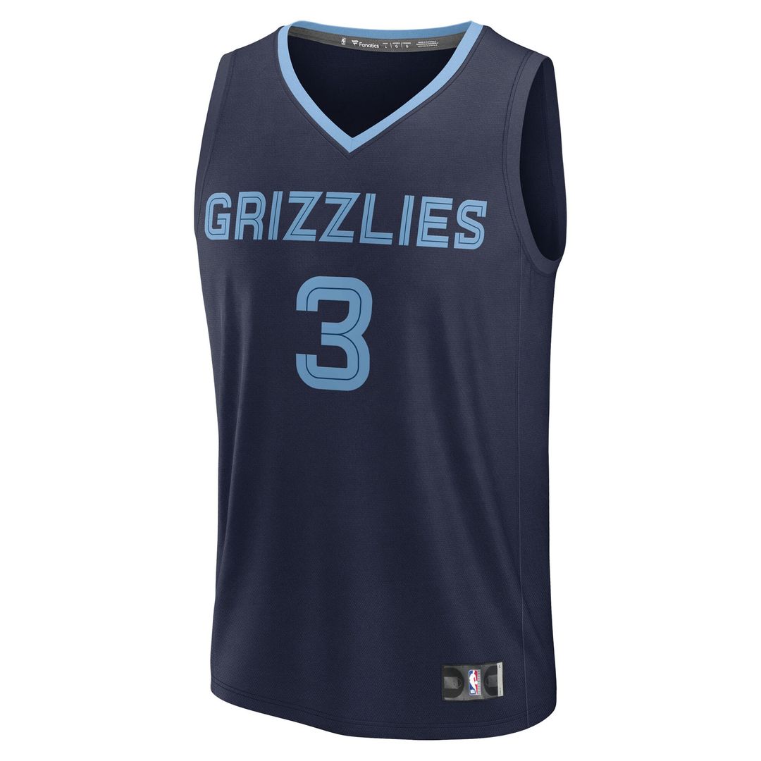 Memphis Grizzlies Kentavious Caldwell - Pope Fanatics Fast Break Replica Player Jersey - Icon Edition - Navy