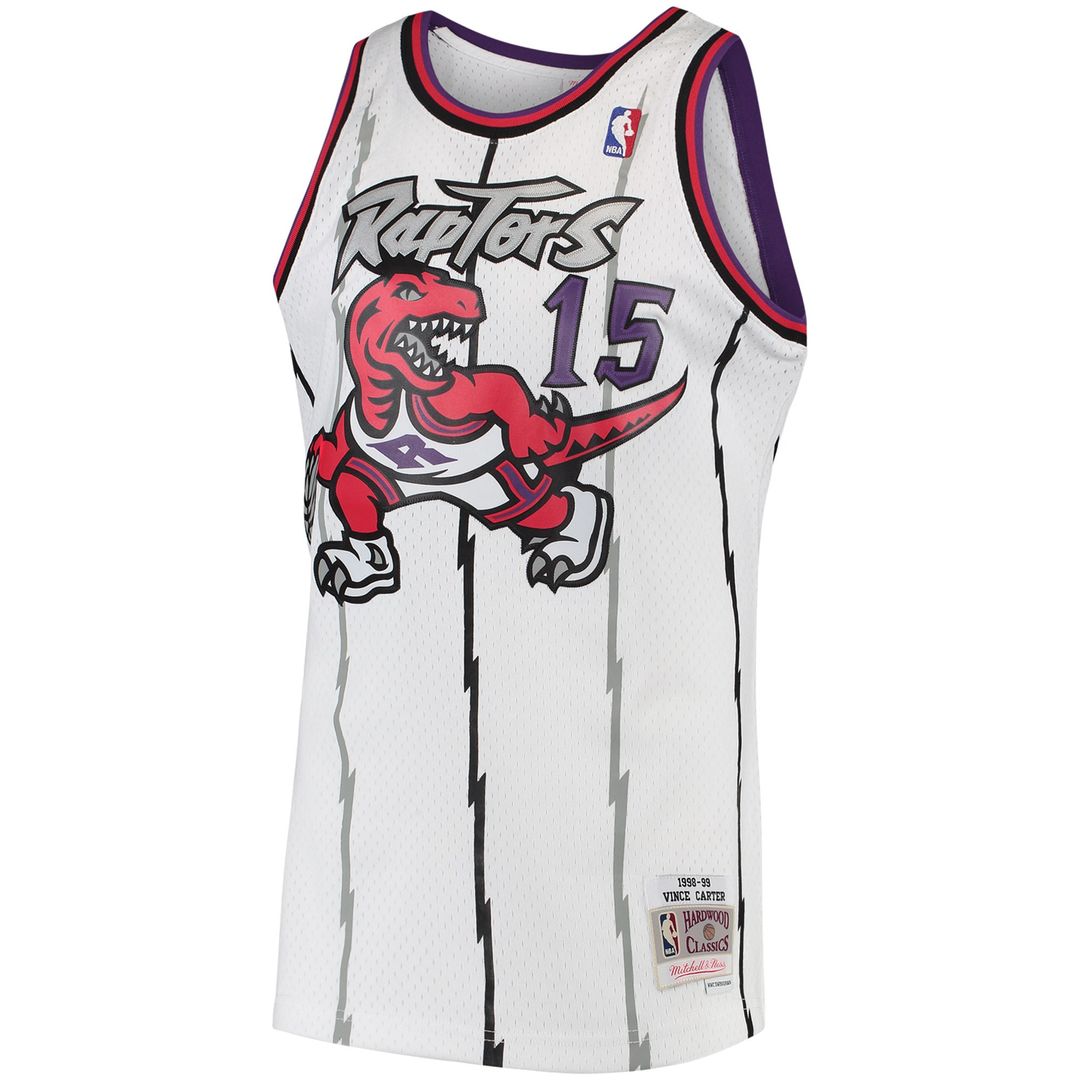 Toronto Raptors Vince Carter Mitchell & Ness 1998/99 Hardwood Classics Swingman Jersey - White