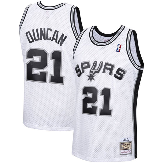 San Antonio Spurs Tim Duncan Mitchell & Ness 1998/99 Hardwood Classics Swingman Jersey - White