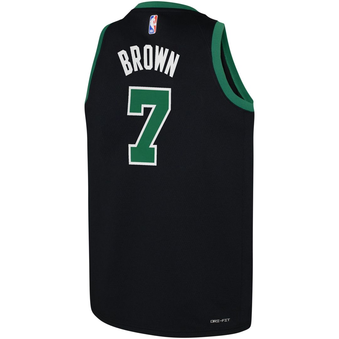 Boston Celtics Jaylen Brown Jordan Brand Youth Swingman Jersey - Statement Edition - Black