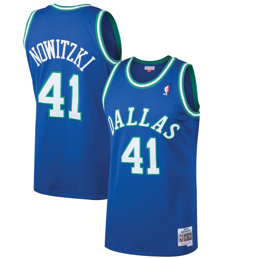 Dallas Mavericks Dirk Nowitzki Mitchell & Ness 2011/12 Hardwood Classics Swingman Jersey - Navy