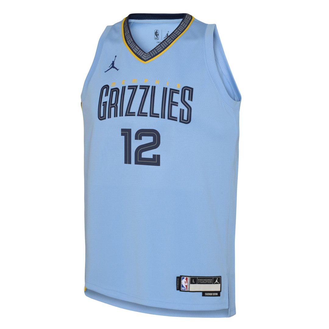 Memphis Grizzlies Ja Morant Jordan Brand Youth Swingman Jersey - Statement Edition - Light Blue