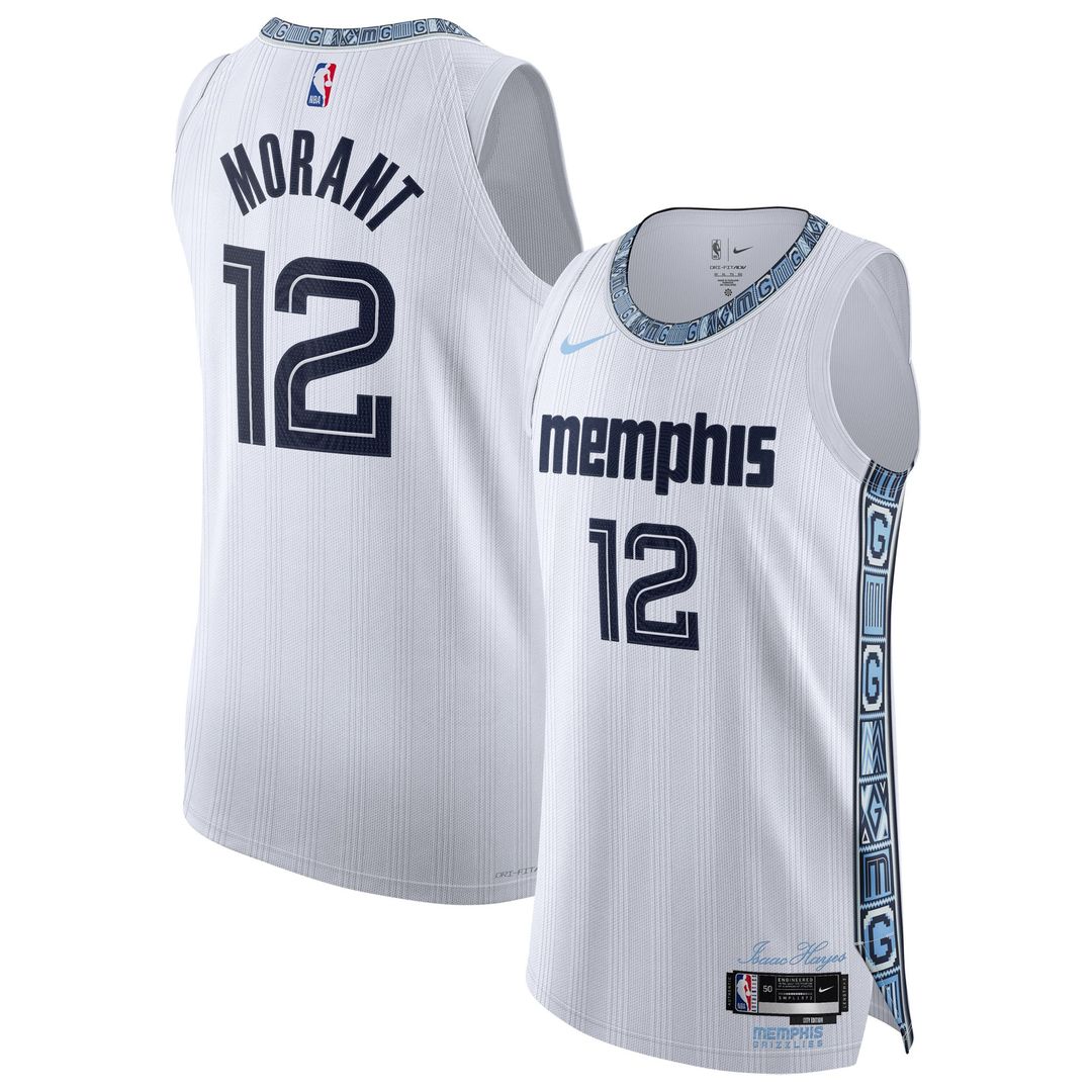 Memphis Grizzlies Ja Morant Nike Unisex 2025/26 Authentic Jersey - City Edition - White