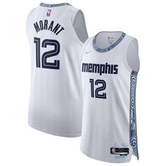 Memphis Grizzlies Ja Morant Nike Unisex 2025/26 Authentic Jersey - City Edition - White