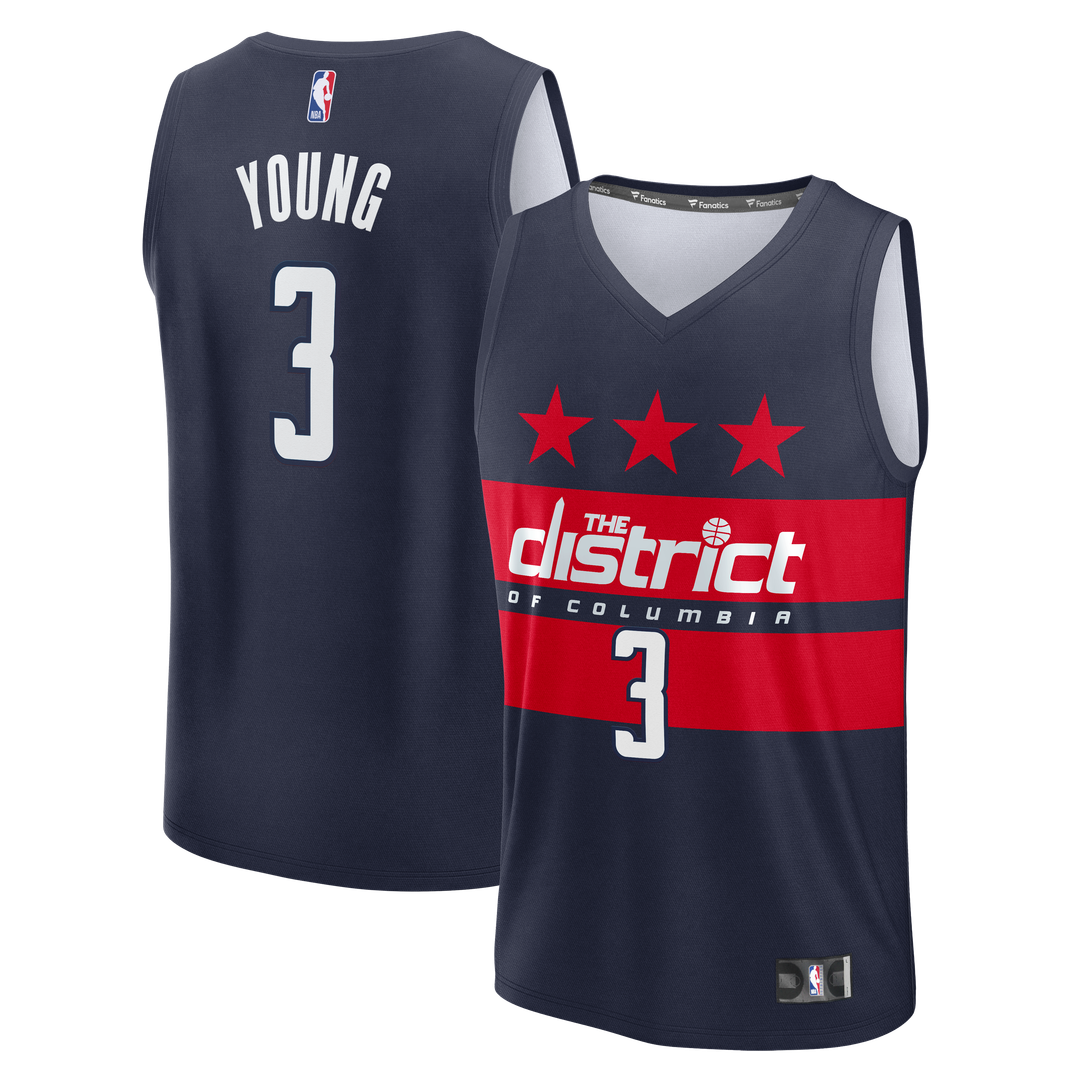 Washington Wizards Trae Young Fanatics Fast Break - Statement Edition - Navy