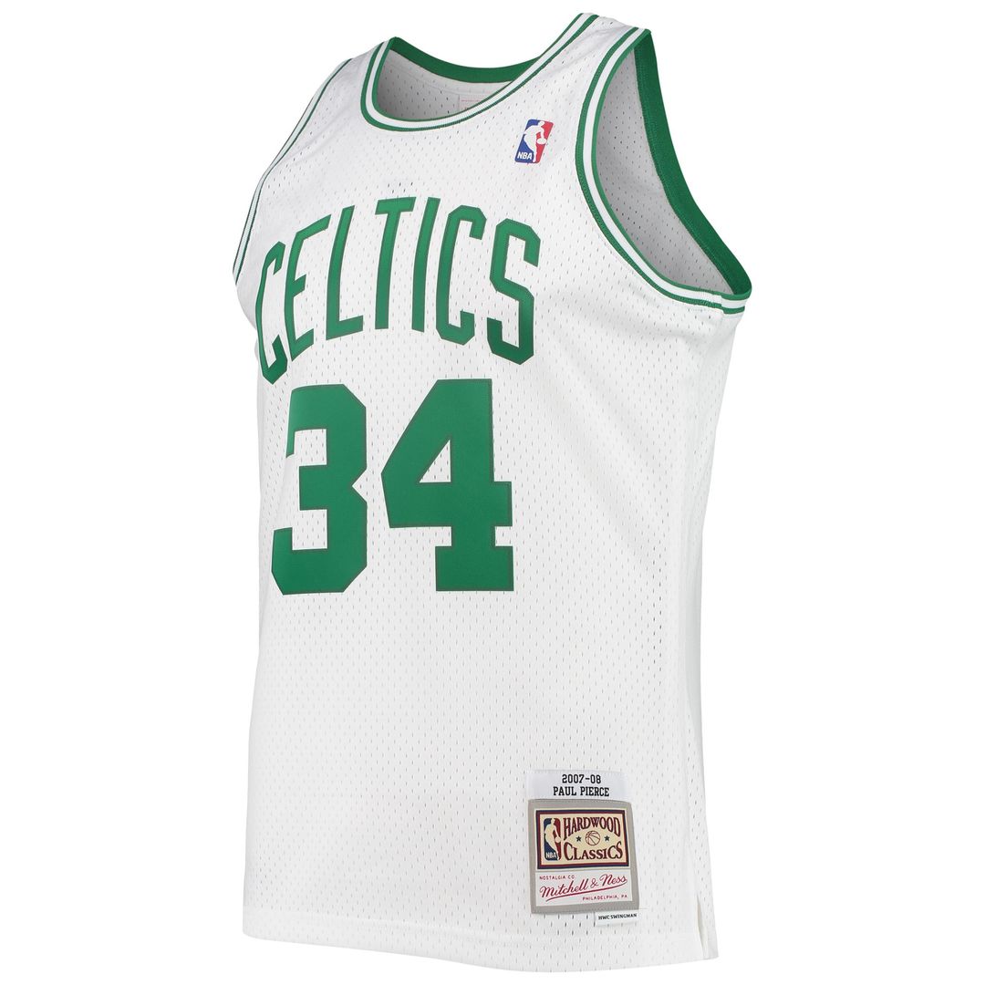 Boston Celtics Paul Pierce Mitchell & Ness Hardwood Classics Swingman Jersey - White