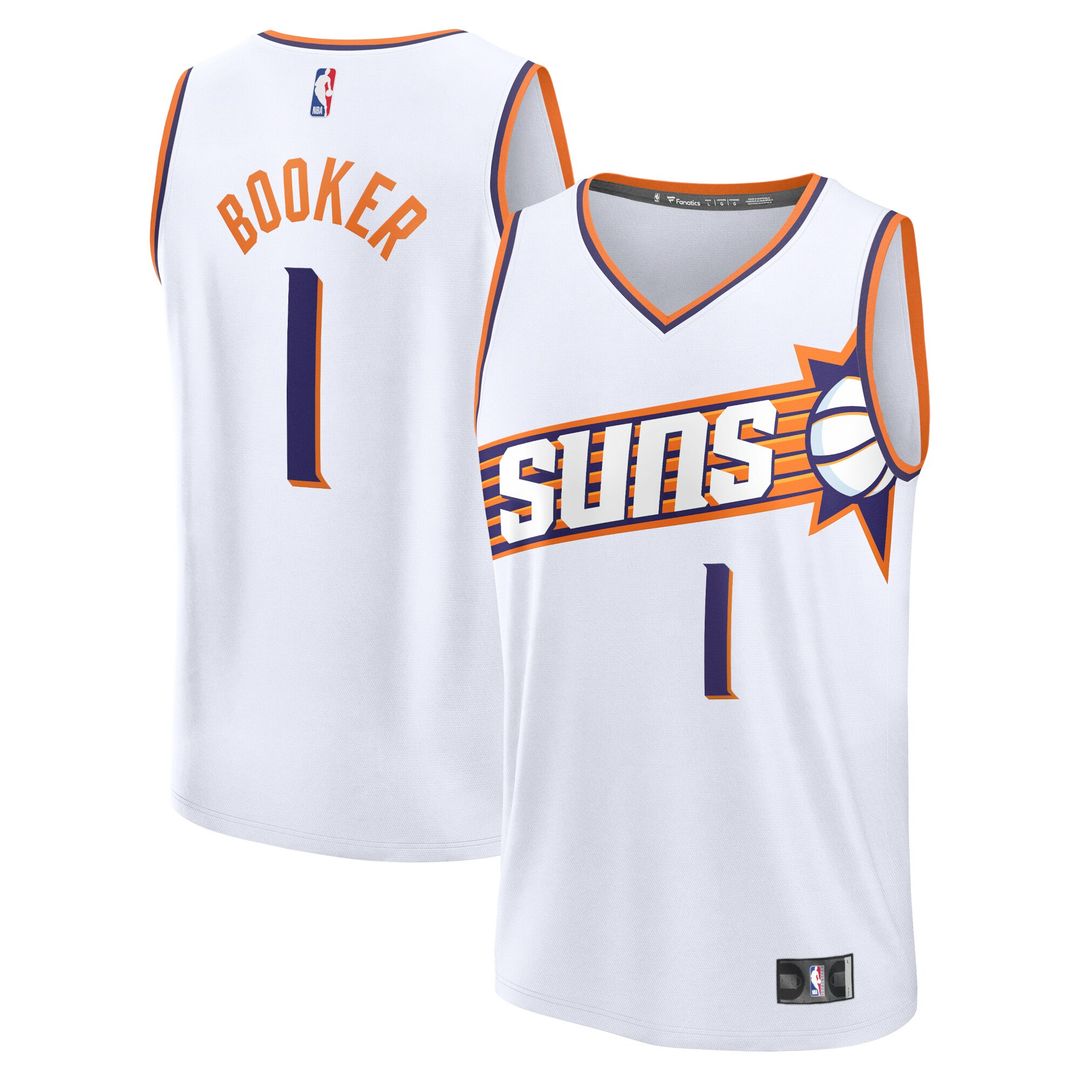 Phoenix Suns Devin Booker Fanatics Fast Break Replica Player Jersey - Association Edition - White