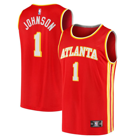 Atlanta Hawks Jalen Johnson Fanatics Fast Break Replica Jersey - Icon Edition - Red