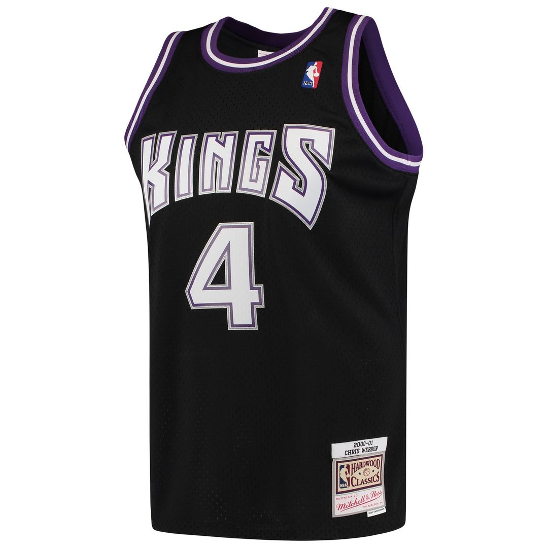Sacramento Kings Chris Webber Mitchell & Ness 2000/01 Hardwood Classics Swingman Jersey - Black