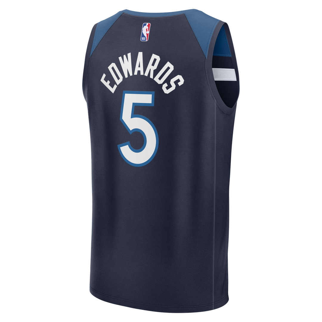 Minnesota Timberwolves Anthony Edwards Fanatics Fast Break Replica Player Jersey - Icon Edition - Navy