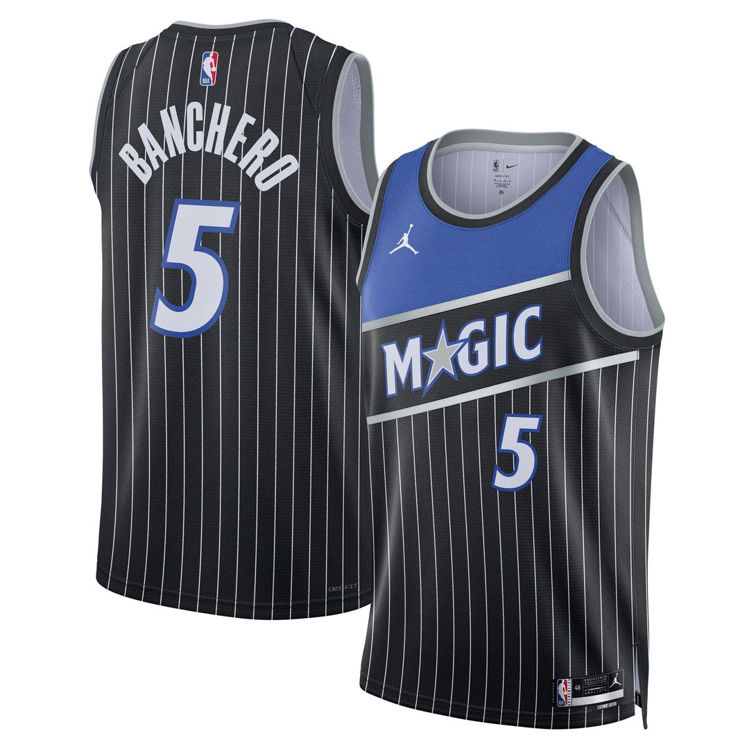 Orlando Magic Paolo Banchero Jordan Brand Unisex Swingman Jersey - Statement Edition - Black