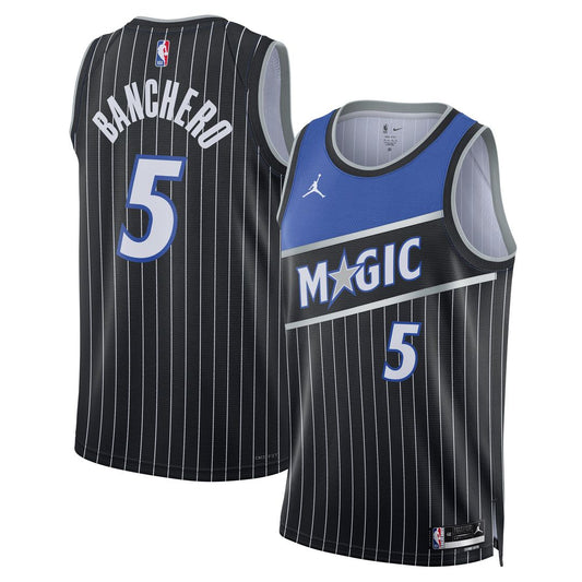 Orlando Magic Paolo Banchero Jordan Brand Unisex Swingman Jersey - Statement Edition - Black